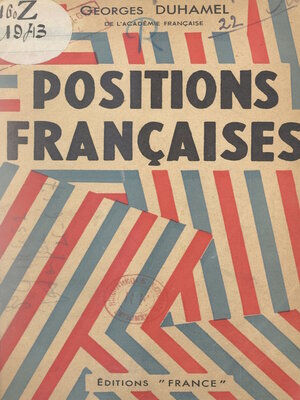 cover image of Positions françaises